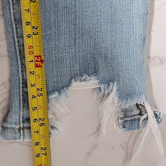 Pistola Audrey Mid Rise Skinny Jeans Distress Ripped Fray Hem Denim Women's 26‎ - Picture 11 of 12